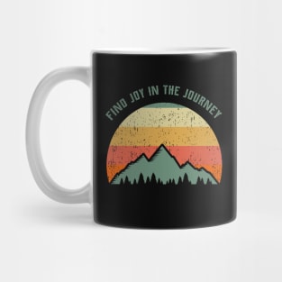 Joy In The Journey Retro Sunset Mug